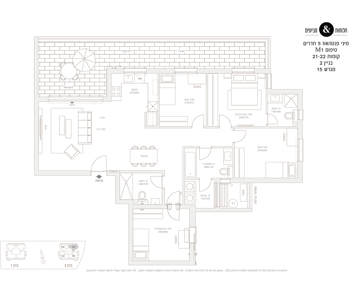 mini penthouse 5 Rooms (M1 model)
